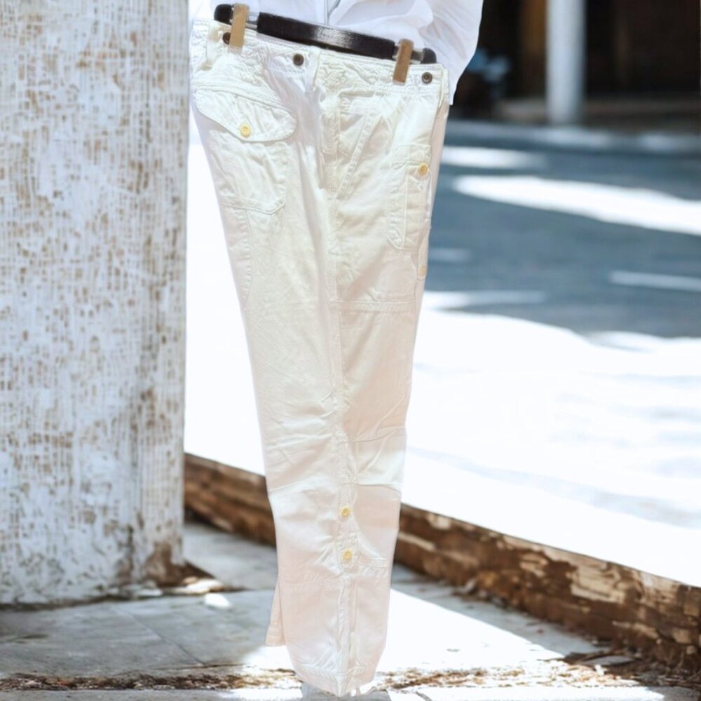 POLO RALPH LAUREN 🏷️ White Casual Pants – Lightweight | 34 X 30